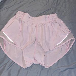 rare lululemon pink hotty hot shorts